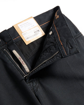 Pescarolo Nerano Cotton  Silk 5 Pocket Pants Black 5 9327
