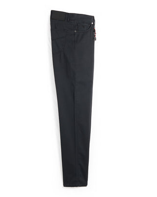 Pescarolo Nerano Cotton  Silk 5 Pocket Pants Black 7 9328