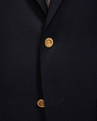 Lardini Twisted Wool Roma Fit Soft Blazer Navy 3 5033