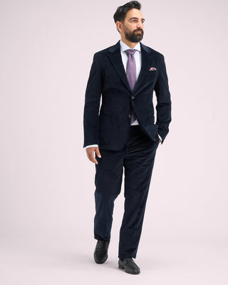 Lardini Medium Wale Corduroy Suit Navy 13 11165