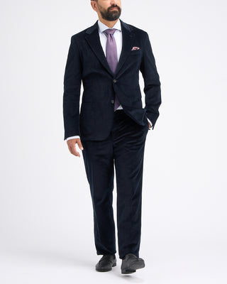 Lardini Medium Wale Corduroy Suit Navy 14 11161
