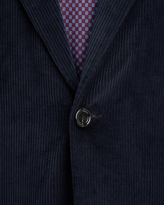 Lardini Medium Wale Corduroy Suit Navy 7 11158