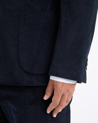 Lardini Medium Wale Corduroy Suit Navy 9 11156