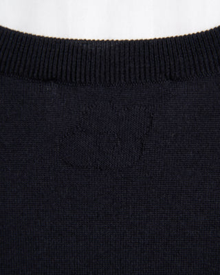Lardini Light Weight Wool Crew Neck Sweater Midnight 40 8674