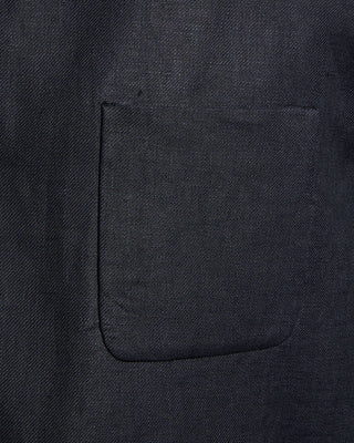 Lardini Linen Twill Overshirt Navy 5 9150