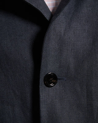 Lardini Linen Twill Overshirt Navy 6 9149