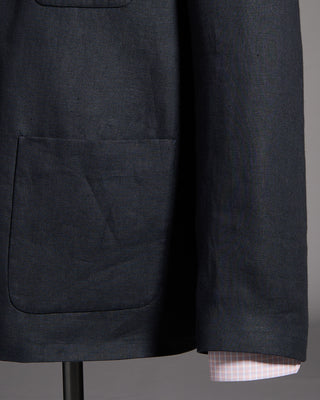 Lardini Linen Twill Overshirt Navy 7 9148