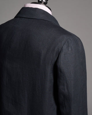 Lardini Linen Twill Overshirt Navy 8 9147
