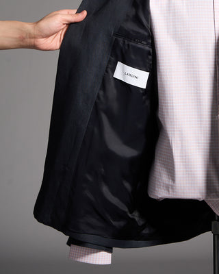 Lardini Linen Twill Overshirt Navy 9 9146