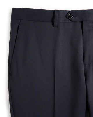 Lardini Natural Stretch Double Breasted Iconic Navy Twill Hybrid Suit Navy 2 9454