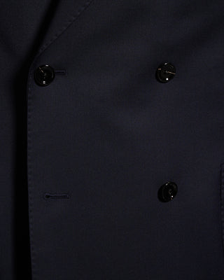 Lardini Natural Stretch Double Breasted Iconic Navy Twill Hybrid Suit Navy 5 9042