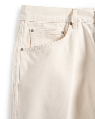Lardini Twill 5 Pocket Pant Ivory 3 8636