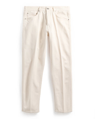 Lardini Twill 5 Pocket Pant Ivory 8635