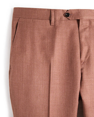 Lardini Wool Silk And Linen Iconic Fine Twill Suit Brick 1 9482