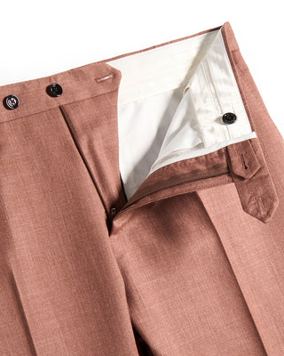 Lardini Wool Silk And Linen Iconic Fine Twill Suit Brick 2 9483