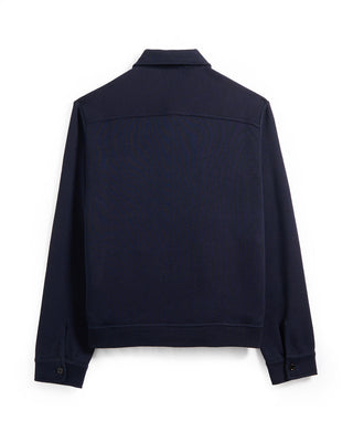 Lardini 4 Pocket Wool Overshirt Sweater Navy 15 8669