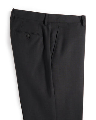 Lardini Natural Stretch Iconic Wool Micro Pattern Suit Black 11 9464