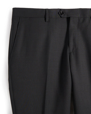 Lardini Natural Stretch Iconic Wool Micro Pattern Suit Black 3 9460