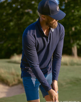Greyson Cherokee Ls Polo Navy 4