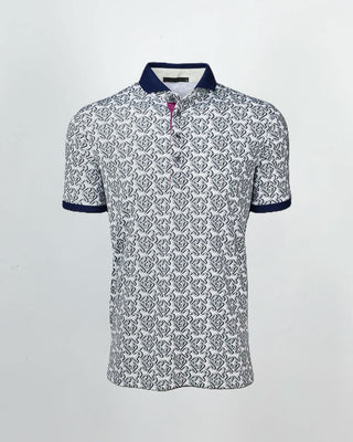 Greyson Intertwined Polo Black  White