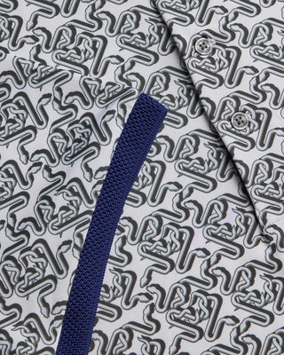 Greyson Intertwined Polo Black  White 4