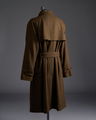 Mackintosh Roxburgh Belted Wool Overcoat With Rain System Rust 6394