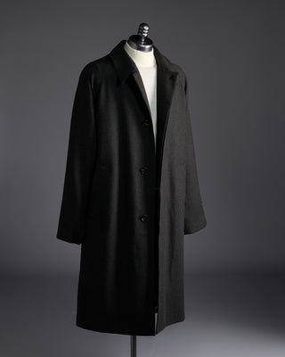 Mackintosh Roxburgh Belted Wool Overcoat With Rain System Grey 6398