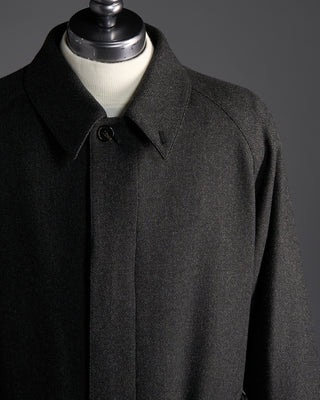 Mackintosh Roxburgh Belted Wool Overcoat With Rain System Grey 6400