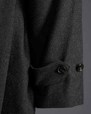 Mackintosh Roxburgh Belted Wool Overcoat With Rain System Grey 6403
