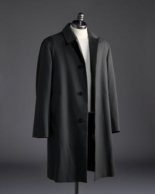 Mackintosh Dunkeld Long Wool Coat With Rain System Olive 6382