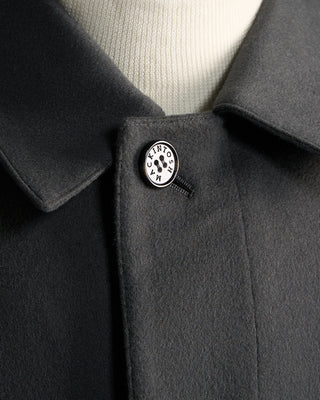 Mackintosh Dunkeld Long Wool Coat With Rain System Olive 6385