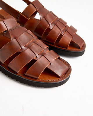 Grenson Quincy 113850 Tan Handpainted Leather Sandals Tan 1098