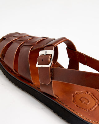 Grenson Quincy 113850 Tan Handpainted Leather Sandals Tan 1099