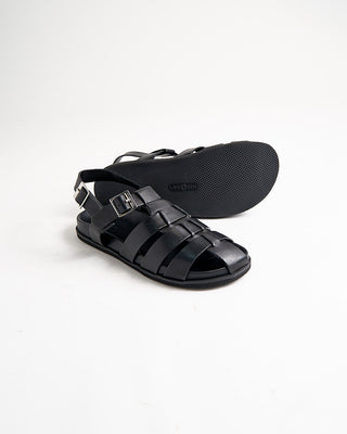 Grenson Quinton 114455 Black Calf Leather Sandals Black 1091