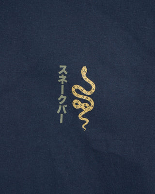 Edwin Snake Bar Graphic T Shirt Navy 2 6585