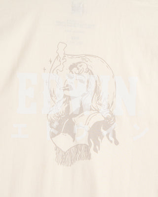 Edwin Smokin Cowgirl Graphic T Shirt Natural 6 6611