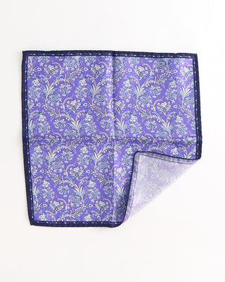 Eton Dark Purple Silk Twill Pocket Square Purple  1