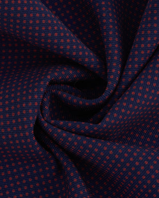Eton Navy Blue Two Side Wool Flannel Pocket Square Navy 1 2