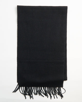 Eton Black Double Faced Wool Scarf Black  2