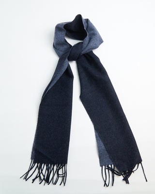 Eton Navy Double Faced Wool Scarf Navy 