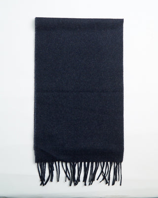 Eton Navy Double Faced Wool Scarf Navy  2