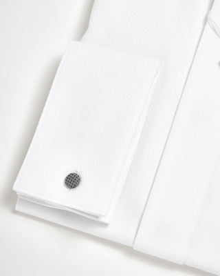Eton Pin Dot Fine Piqué Slim Evening Shirt White 0 4