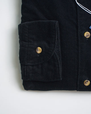 Eton Black Fine Whale Corduroy Contemporary Shirt Black 0 1