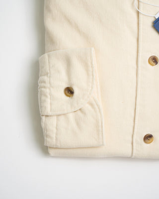 Eton Cream Fine Whale Corduroy Contemporary Shirt Cream 0 1