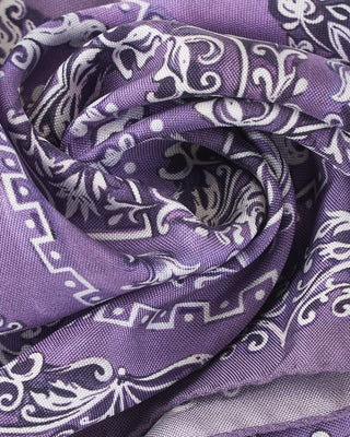 Eton Mid Purple Medallion Silk Pocket Square Purple 334