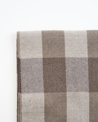 Eton Brown Check Merino Wool Scarf Brown 9