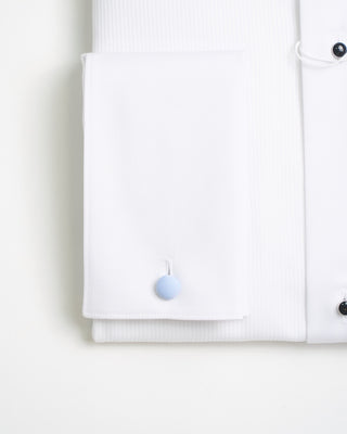 Eton White Fine Striped Bib Slim Evening Shirt White 0 1