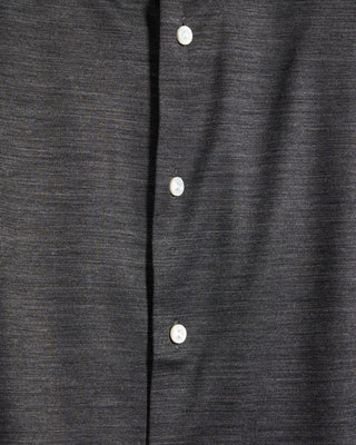 Eton Charcoal Grey Merino Slim Jersey Shirt Charcoal 6211