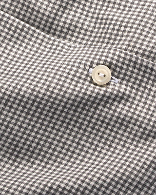 Eton Slim Micro Check Signature Flannel Shirt Charcoal 3 4053