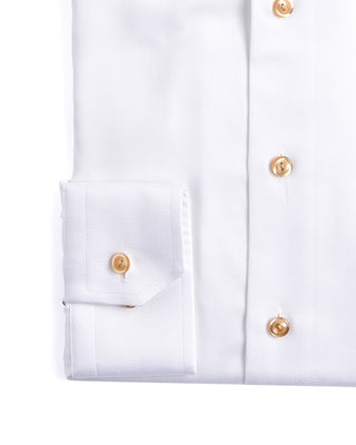 Eton Contemporary Cutaway Semi Solid Twill Shirt White 5 4192